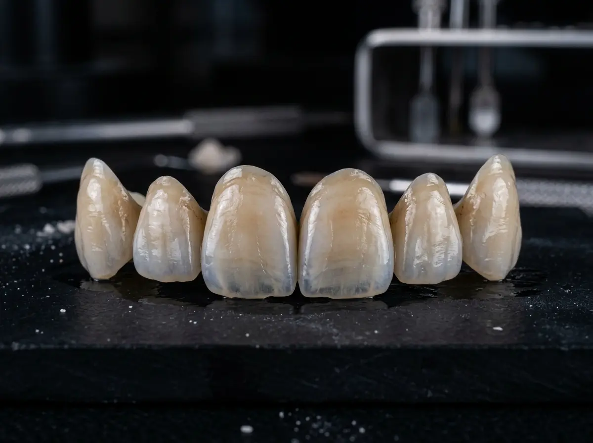Porcelain layered veneers